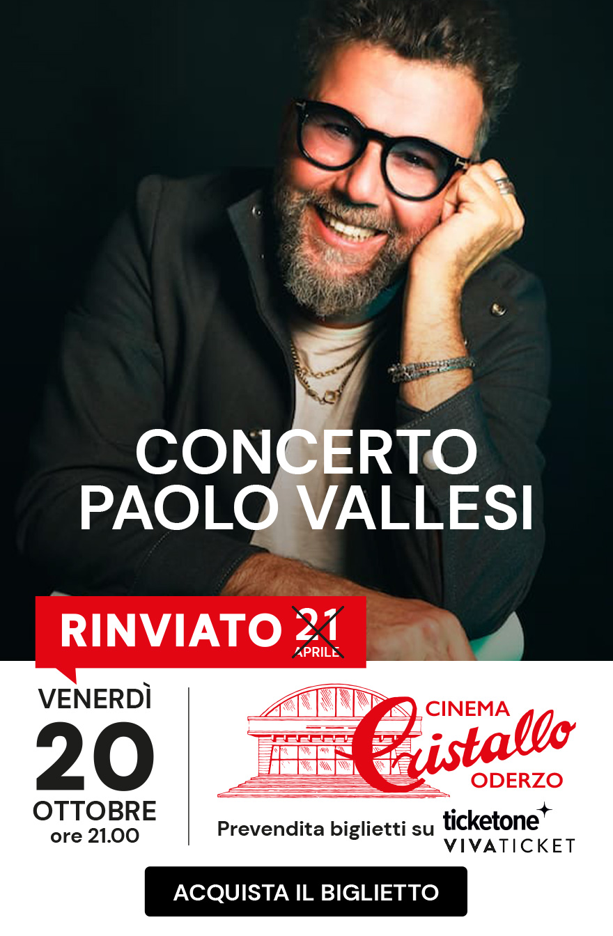 Paolo Vallesi in Concerto a Oderzo - Teatro Cristallo Oderzo