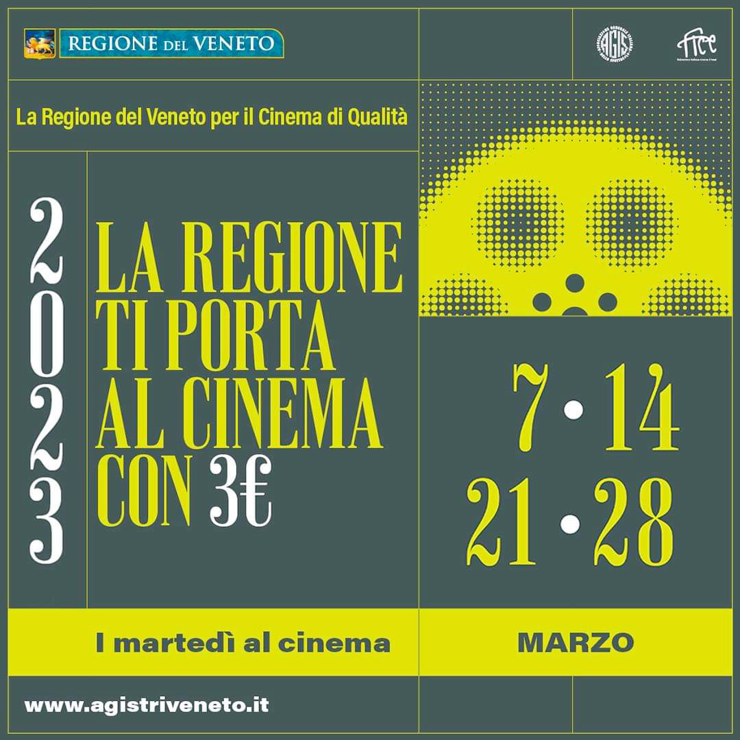 Promo regione cinema 3euro ogni martedì - Cinema Cristallo Oderzo