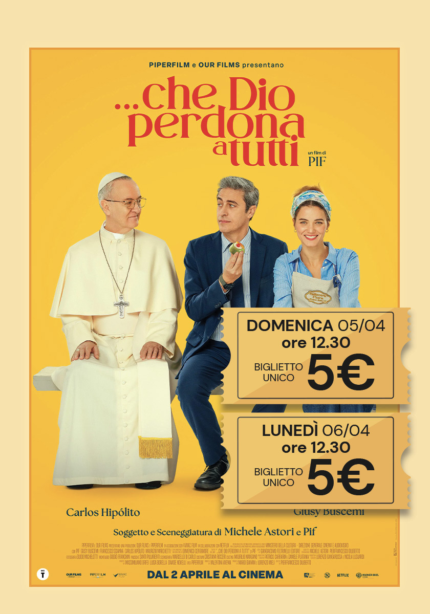 che dio perdona a tutti film 5 euro pasqua oderzo